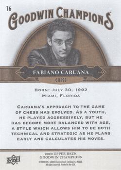 2020 Upper Deck Goodwin Champions #16 Fabiano Caruana Back
