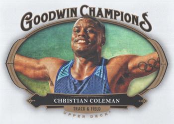 2020 Upper Deck Goodwin Champions #71 Christian Coleman Front