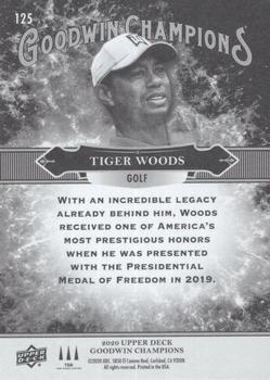 2020 Upper Deck Goodwin Champions #125 Tiger Woods Back