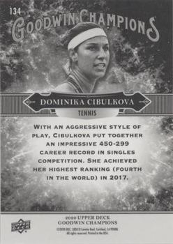2020 Upper Deck Goodwin Champions #134 Dominika Cibulkova Back