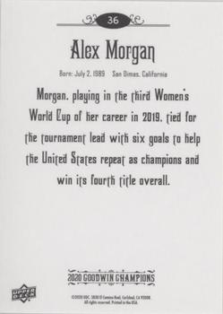 2020 Upper Deck Goodwin Champions #36 Alex Morgan Back