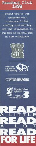 1998 Readers Club Winnipeg Pro Teams #NNO Brett MacNeil Back