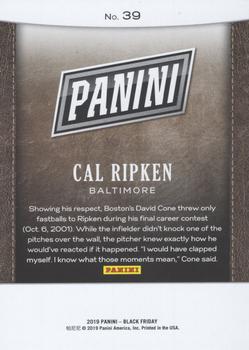 2019 Panini Black Friday - Future Frames #39 Cal Ripken Back