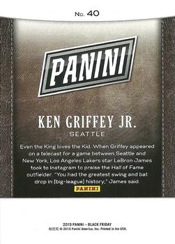 2019 Panini Black Friday - Swirlorama #40 Ken Griffey Jr. Back