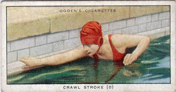 1931 Ogden's Swimming, Diving and Life-Saving #20 Crawl Stroke (D) Front