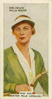 1935 Godfrey Phillips In The Public Eye #32 Helen Wills Moody Front