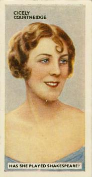 1935 Godfrey Phillips In The Public Eye #44 Cicely Courtneidge Front