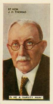 1935 Godfrey Phillips In The Public Eye #54 J.H. Thomas Front