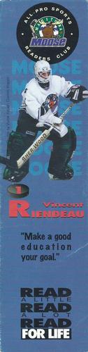 1996-97 Readers Club Winnipeg Pro Teams #NNO Vincent Riendeau Front