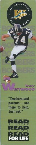 1996-97 Readers Club Winnipeg Pro Teams #NNO Troy Westwood Front
