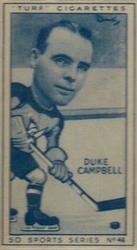 1949 Carreras Turf Cigarettes Sports Series #46 Duke Campbell Front