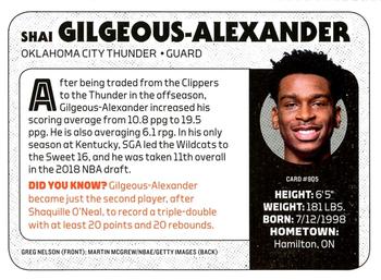 2020 Sports Illustrated for Kids #905 Shai Gilgeous-Alexander Back