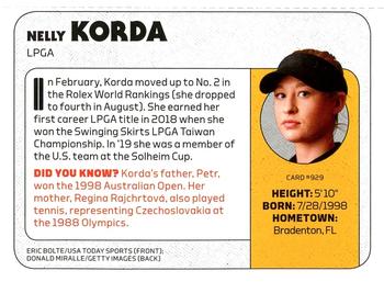 2020 Sports Illustrated for Kids #929 Nelly Korda Back
