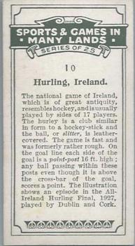 1930 B.A.T. Sports & Games In Many Lands #10 Hurling, Ireland Back