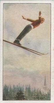 1930 B.A.T. Sports & Games In Many Lands #17 Ski-ing, Norway Front