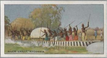 1930 B.A.T. Sports & Games In Many Lands #18 A display of River Craft, Rhodesia Front