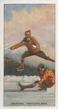 1930 B.A.T. Sports & Games In Many Lands #23 Skating, Switzerland Front