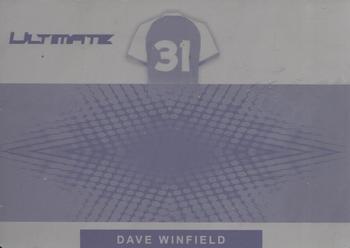 2019 Leaf Ultimate Sports - The Ultimate Card Relics Printing Plates Black #TUC-08 Dave Winfield Front