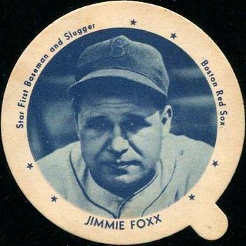 1938 Dixie Ice Cream Lids #NNO Jimmie Foxx Front