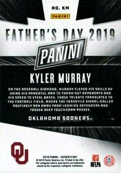 2019 Panini Father's Day - Rookies #KM Kyler Murray Back