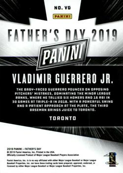 2019 Panini Father's Day - Rookies #VG Vladimir Guerrero Jr. Back