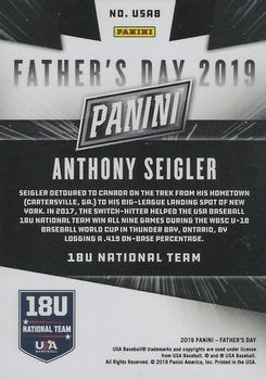 2019 Panini Father's Day - USA Baseball #USA8 Anthony Seigler Back