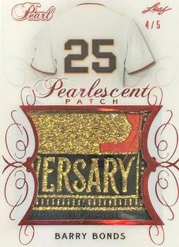 2018-19 Leaf Pearl - Pearlescent Patch - Red #PP-02 Barry Bonds Front