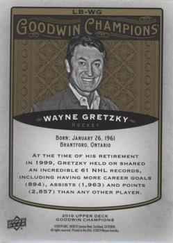 2019 Upper Deck Goodwin Champions - 3-D Lenticular #LB-WG Wayne Gretzky Back
