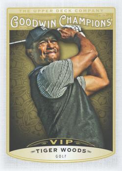 2019 Upper Deck Goodwin Champions - VIP Prize #P-2 Tiger Woods Front