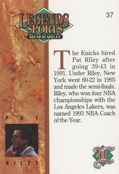 1993 Legends Sports Memorabilia #37 Pat Riley Back