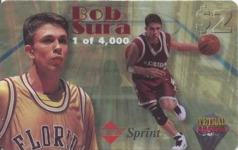 1995 Signature Rookies Tetrad - Auto Phonex $2 #12 Bob Sura Front