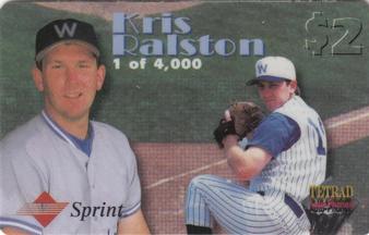 1995 Signature Rookies Tetrad - Auto Phonex $2 #33 Kris Ralston Front