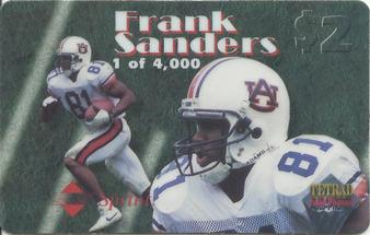 1995 Signature Rookies Tetrad - Auto Phonex $2 #62 Frank Sanders Front