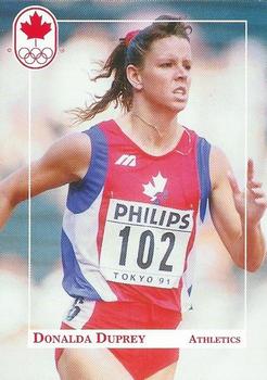 1992 Erin Maxx Summer Olympics Hopefuls #59 Donalda Duprey Front