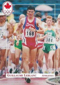 1992 Erin Maxx Summer Olympics Hopefuls #62 Guillaume Leblanc Front