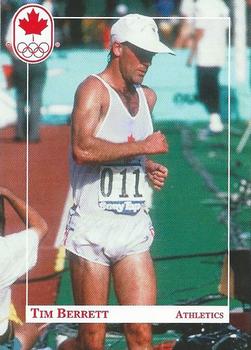 1992 Erin Maxx Summer Olympics Hopefuls #78 Tim Berrett Front