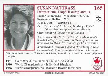 1992 Erin Maxx Summer Olympics Hopefuls #165 Susan Nattrass Back