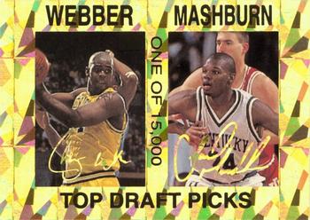 1993-94 Sports Stars USA NNO (unlicensed) #NNO Chris Webber / Jamal Mashburn Front