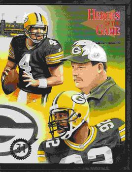 1993-97 Heroes of the Game #56 Brett Favre / Mike Holmgren / Reggie White Front