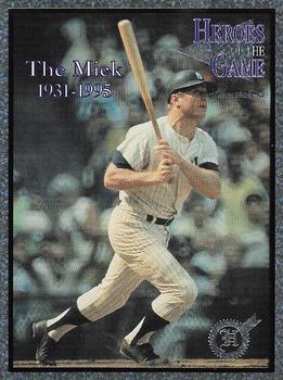 1993-97 Heroes of the Game - Platinum #37 Mickey Mantle Front