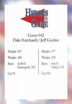1993-97 Heroes of the Game - Platinum #42 Jeff Gordon / Dale Earnhardt Back