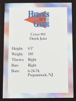 1993-97 Heroes of the Game - Platinum #61 Derek Jeter Back