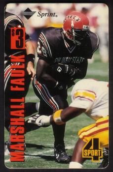 1994 Classic Four Sport - Phone Cards $3 Test Issue #NNO Marshall Faulk Front