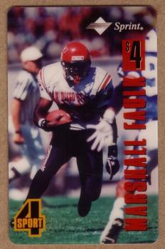 1994 Classic Four Sport - Phone Cards $4 Test Issue #NNO Marshall Faulk Front