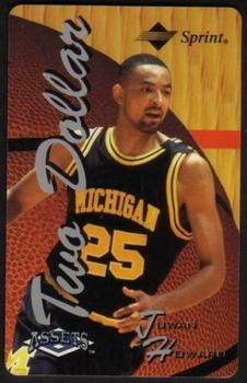 1994-95 Classic Assets - Phone Cards $2 TEST #NNO Juwan Howard Front