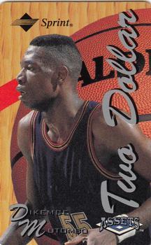 1994-95 Classic Assets - Phone Cards $2 TEST #NNO Dikembe Mutombo Front