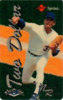 1994-95 Classic Assets - Phone Cards $2 TEST #NNO Nolan Ryan Front