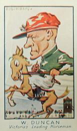 1933 Carreras Turf Personality Series #79 William Duncan Front