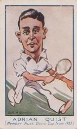 1933 Carreras Turf Personality Series #85 Adrian Quist Front
