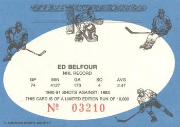 1992 American Sports Monthly (unlicensed) #NNO Ed Belfour Back